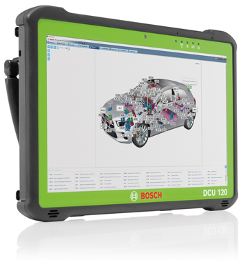 Robust tablet PC for mobile workshop use