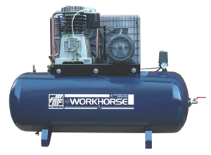 The Workhorse WRN7.5HP-270S offers all the features of the smaller WRN5.5HP-270S but delivers an impressive 29cfm @ 10 bar, which is more than sufficient for most large garages.	