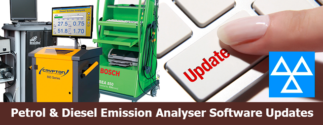Petrol & Diesel Emission Analyser Software Updates Petrol & Diesel Emission Analyser Software Updates