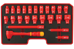 Insulated Socket Set ½inch Drive 24pc – VDE Certified