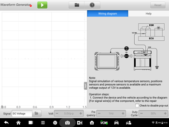 MaxiSYS Ultra Diagnostic Tester Waveform Generator