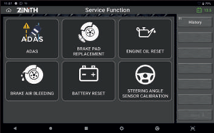 Zenith Z5 - Service Function