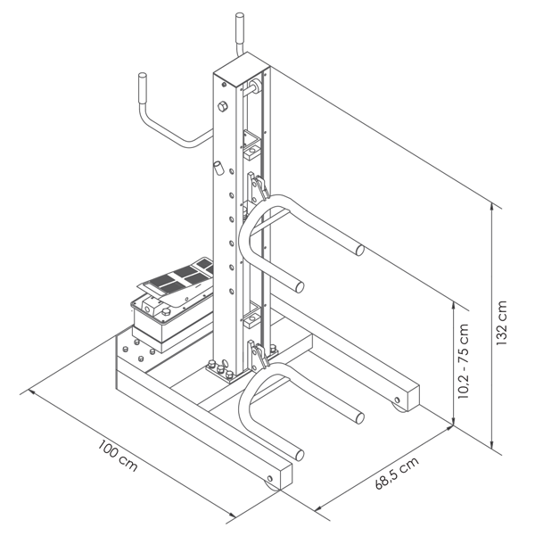 Dama HDM1.36L Mobile Single Wheel Side Lift