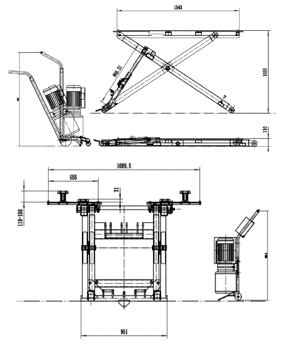 Dama HDM2.8T Scissor Lift