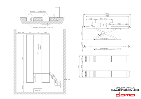 Dama HDM4.5MSI2H Scissor Lift