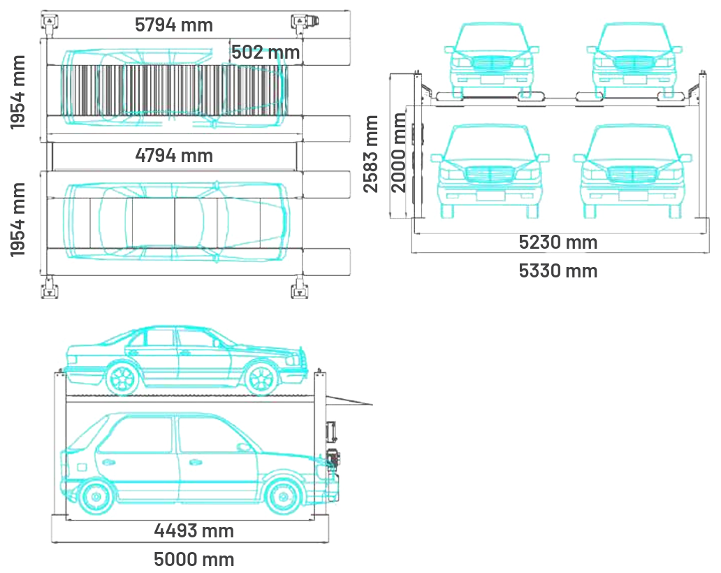 Dama HDM3.0P Parking Lift