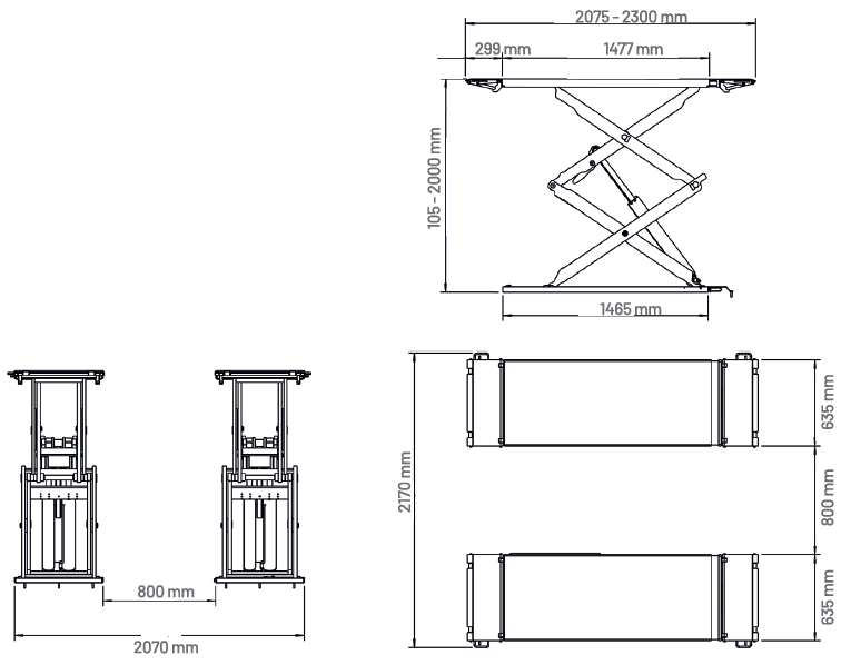 Isotech by Dama HIEQ1310 3.5T Scissor Lift