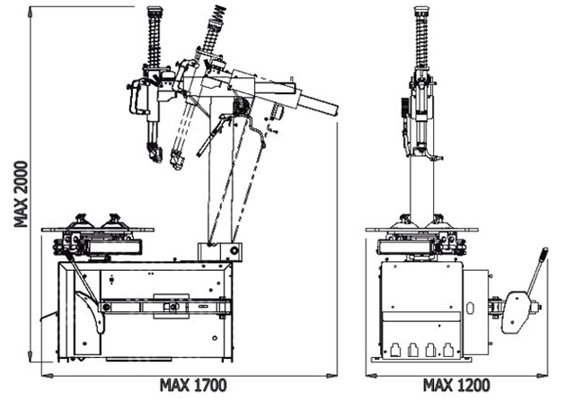 Dama HDM185D Automatic Tyre Changer