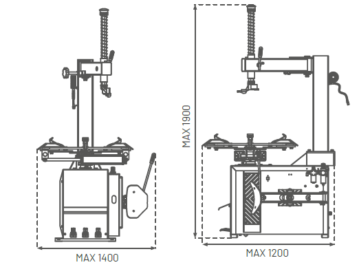 Dama HDM190 Automatic Tyre Changer