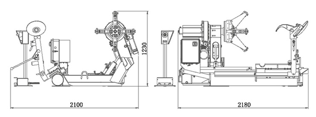 Dama HDM588 Heavy Duty Tyre Changer