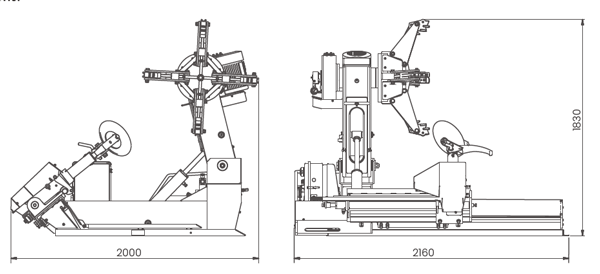 Dama HDM590 Commercial/Agri Tyre Changer