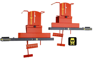 Single Steer HGSSLA HGV Laser Wheel Alignment